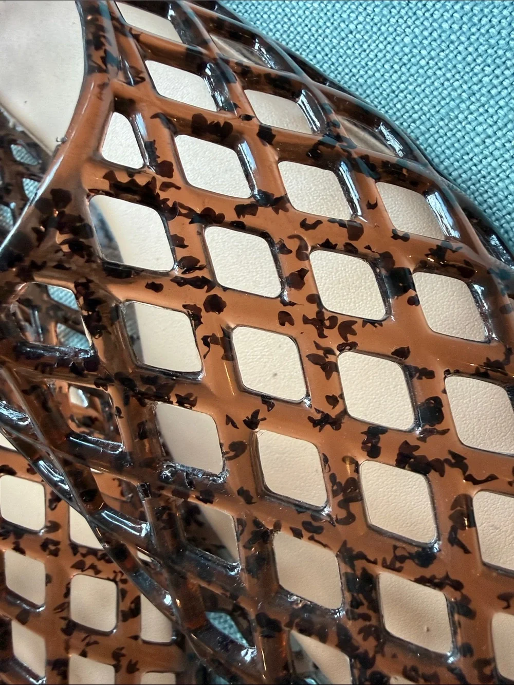 a new day Brown Lattice Jelly Flats